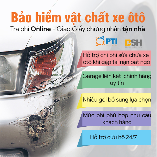 Bảo hiểm vật chất xe ô tô